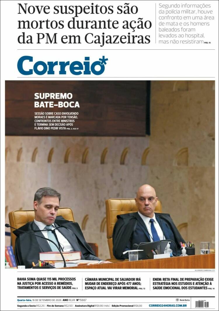 Portada de Correio* (Brasil)