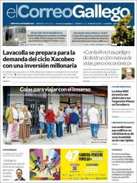 Portada de El Correo Gallego (Espa&ntilde;a)