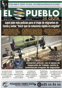 Portada de El Pueblo de Ceuta (Espa&ntilde;a)