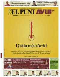 Portada de El Punt Avui (Espagne)