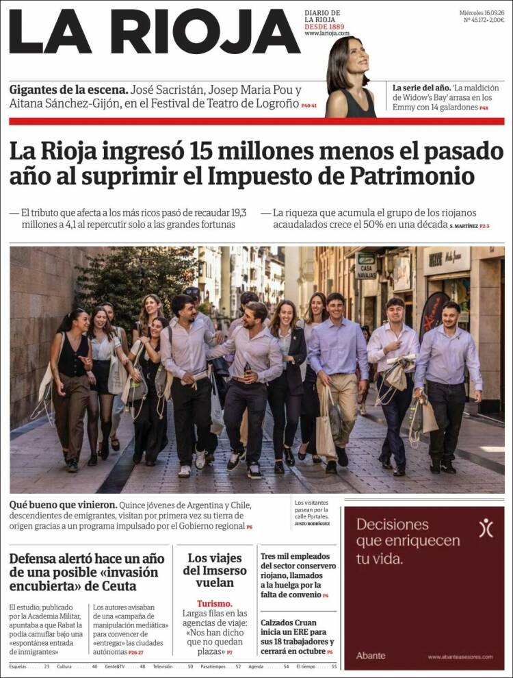 Portada de La Rioja (Espa&ntilde;a)
