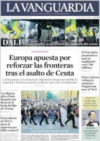 Portada de La Vanguardia (Espagne)