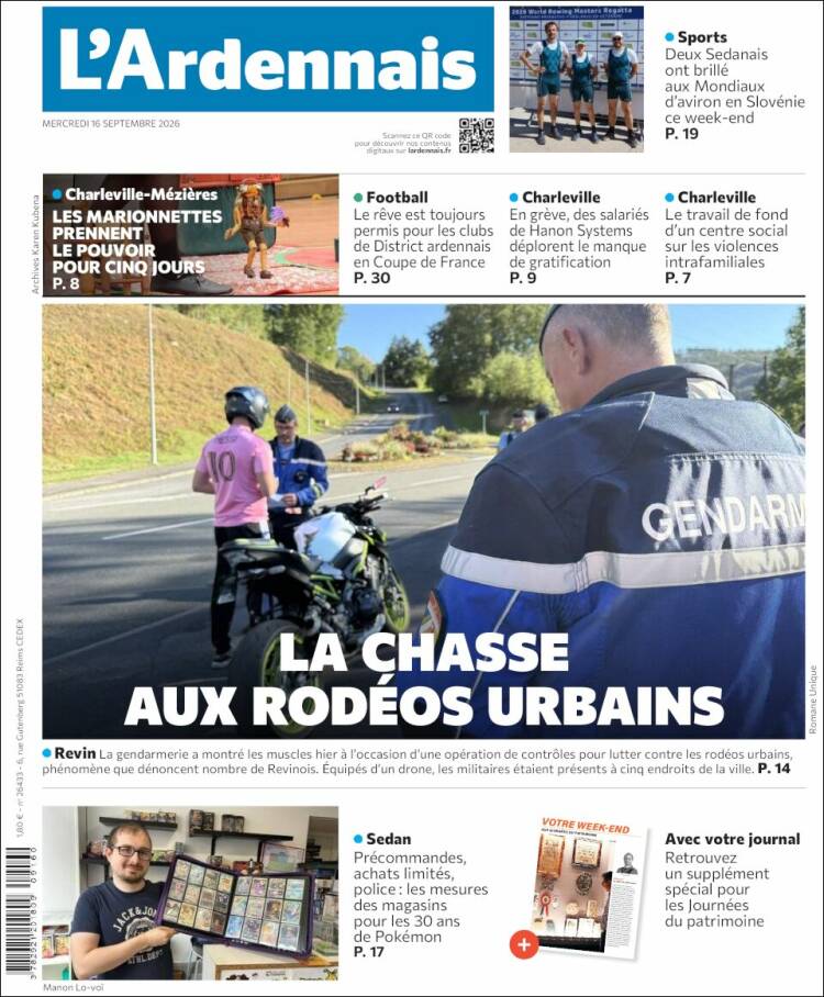 Portada de L'Ardenais (France)