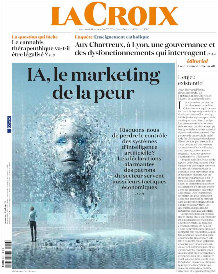 Portada de La Croix (Francia)