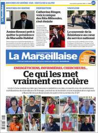 Portada de La Marseillaise (Francia)