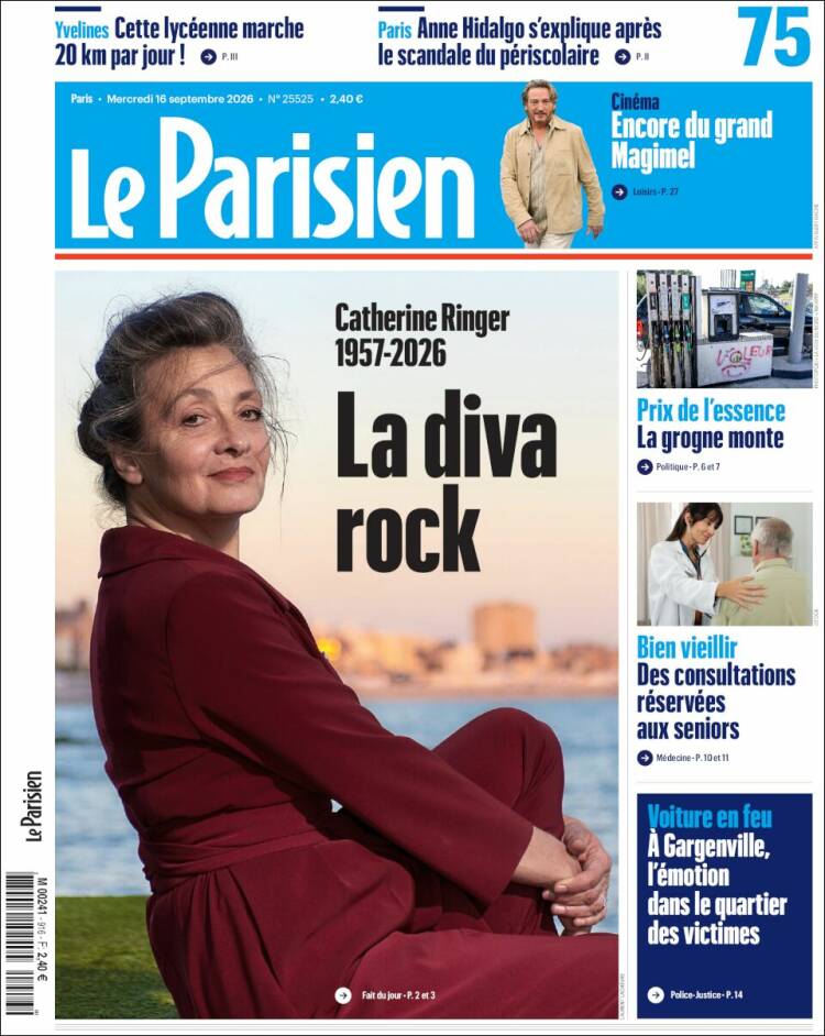 Portada de Le Parisien (France)