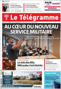 Portada de Télégramme (Francia)