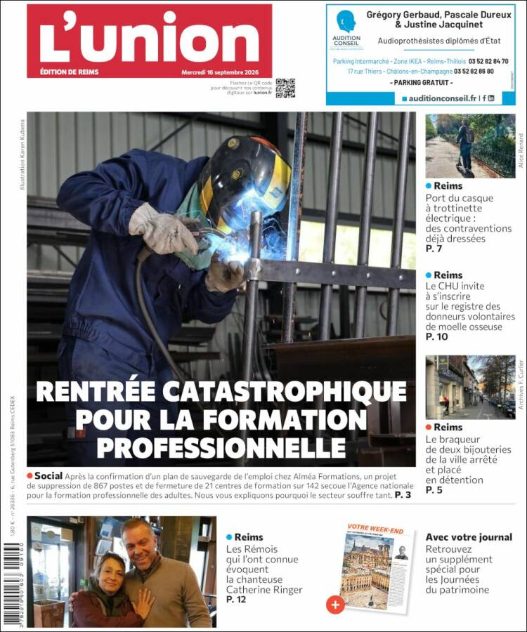 Portada de L'Union (Francia)