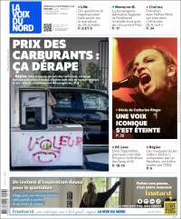 Portada de La Voix du Nord (Francia)
