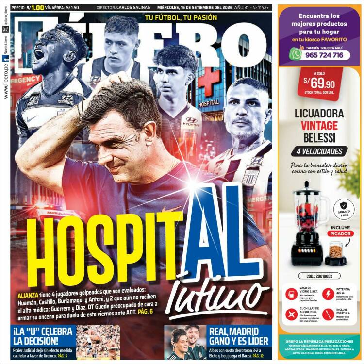 Portada de Líbero (Per&uacute;)