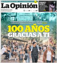 Portada de La Opinión (USA)