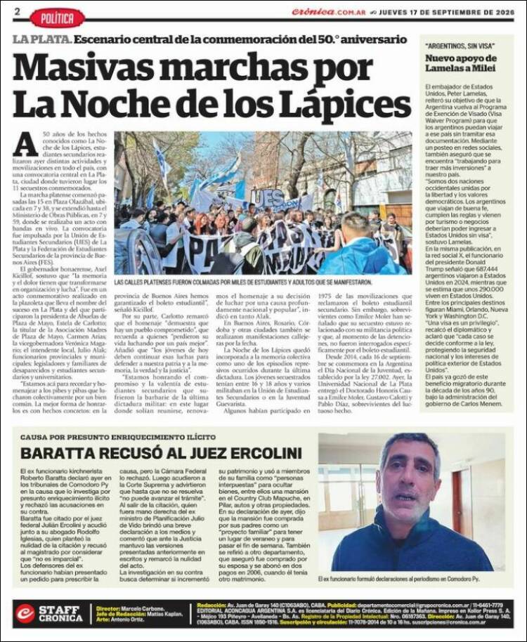 Portada de La Voz del Chaco (Argentina)