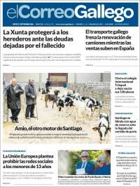 Portada de El Correo Gallego (Espa&ntilde;a)