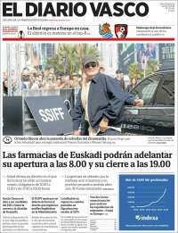 Portada de Diario Vasco (Espa&ntilde;a)