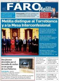 Portada de El Faro de Melilla (Espa&ntilde;a)