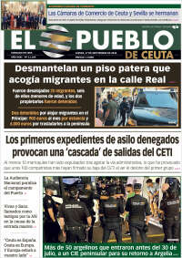 Portada de El Pueblo de Ceuta (Espa&ntilde;a)
