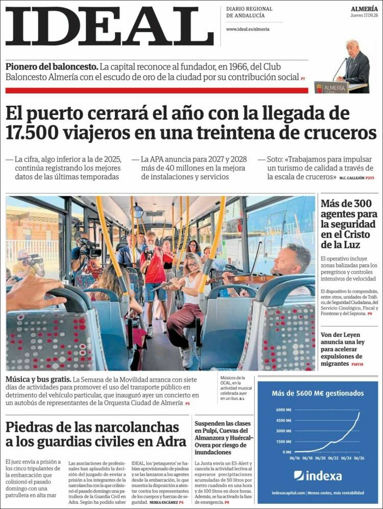 Portada de Ideal Almeria (Espa&ntilde;a)
