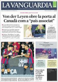 Portada de La Vanguardia (Espa&ntilde;a)