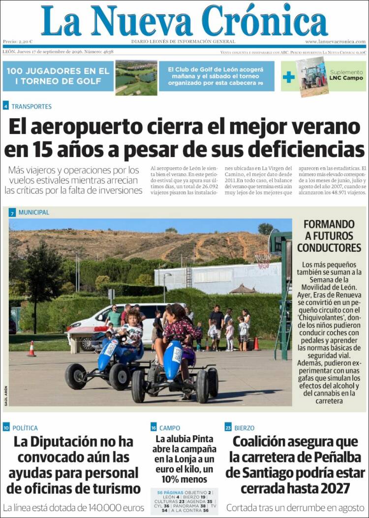 Portada de La Nueva Crónica (Espa&ntilde;a)