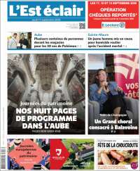 Portada de L'Est Eclair (France)