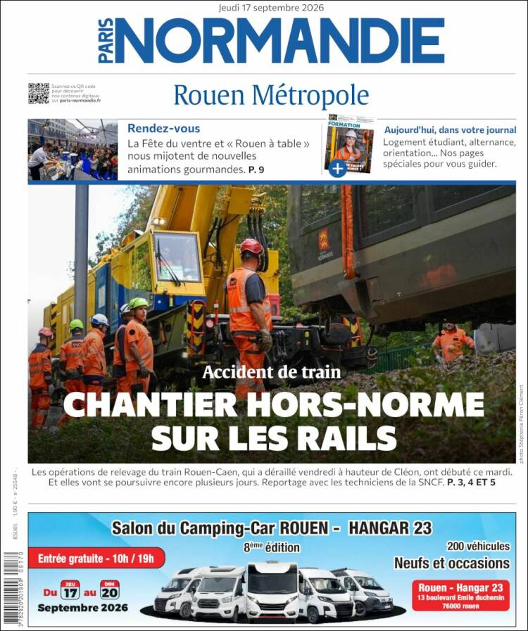 Portada de Paris Normandie (Francia)