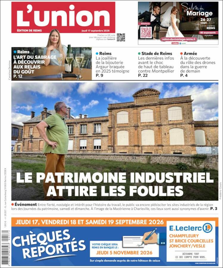 Portada de L'Union (Francia)