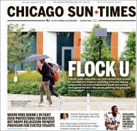 Portada de Chicago Sun-Times (&Eacute;tats-Unis)