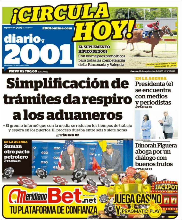 Portada de 2001 - Dosmiluno (Venezuela)