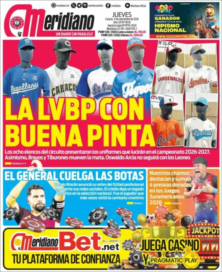 Portada de Meridiano (Venezuela)