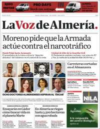 Portada de La Voz de Almería (Espa&ntilde;a)