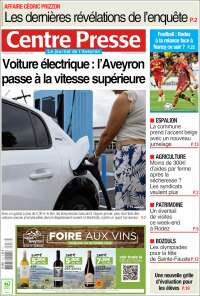 Portada de Centre Presse (Francia)