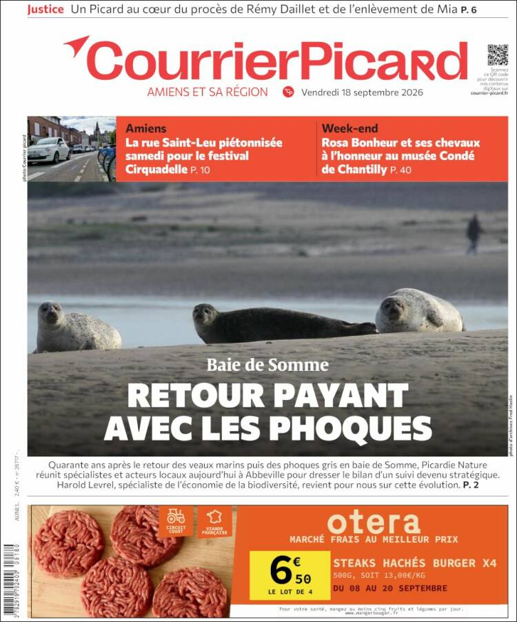Portada de Courrier Picard (France)