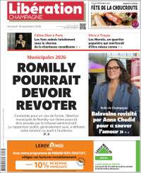 Portada de Libération Champagne (France)