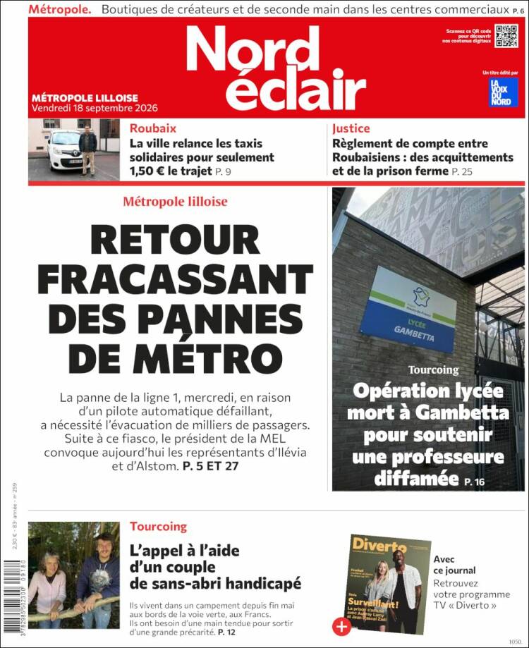 Portada de Nord Éclair (Francia)