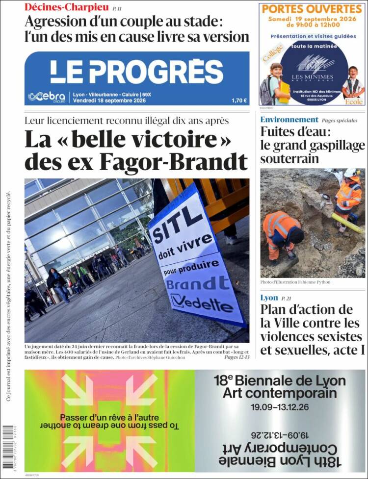 Portada de Progres de Fecamp (France)