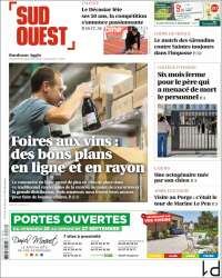 Portada de Sud Ouest (Francia)
