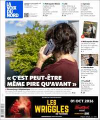 Portada de La Voix du Nord (Francia)