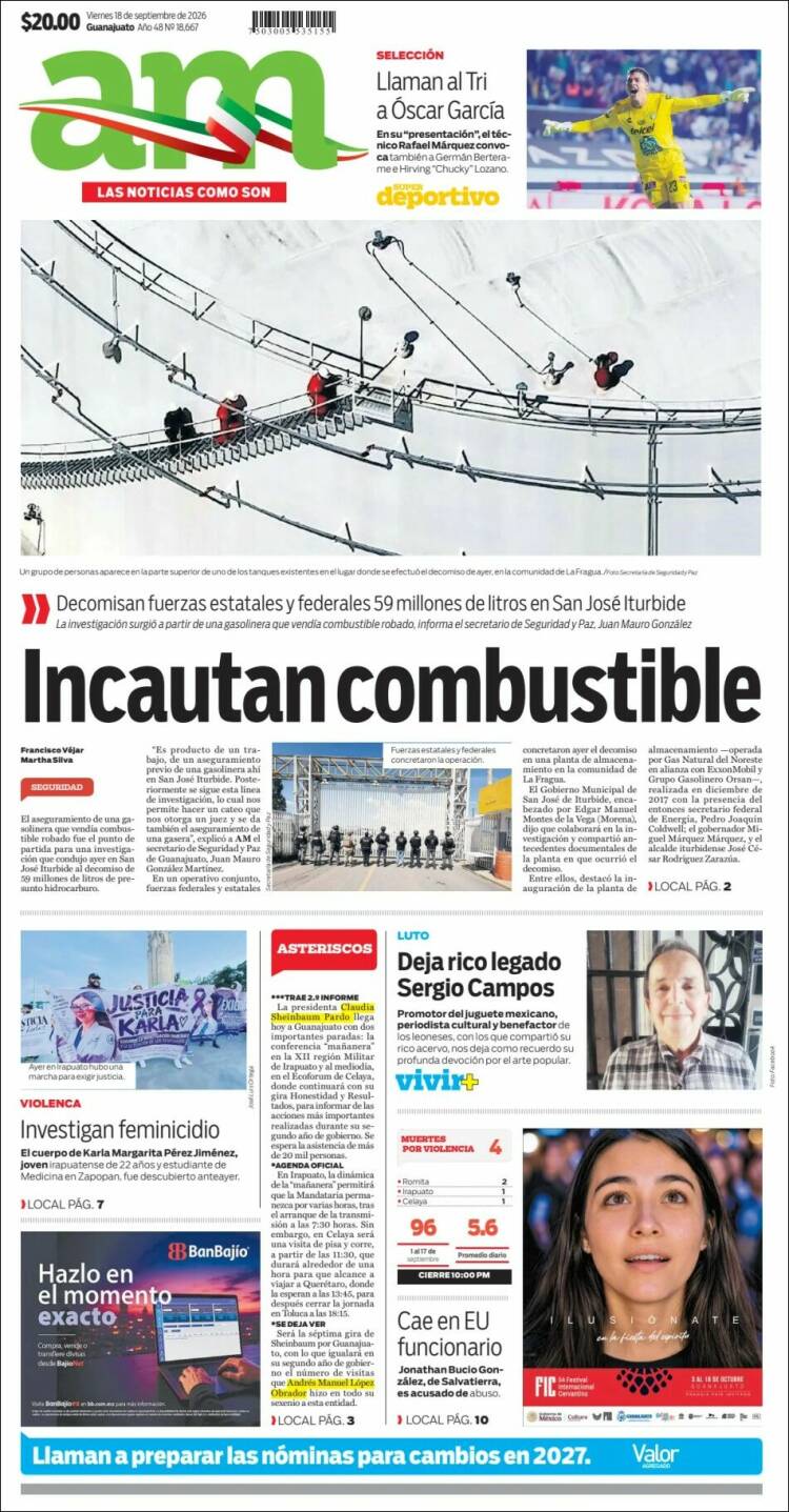Portada de Al Día A.M. (M&eacute;xico)
