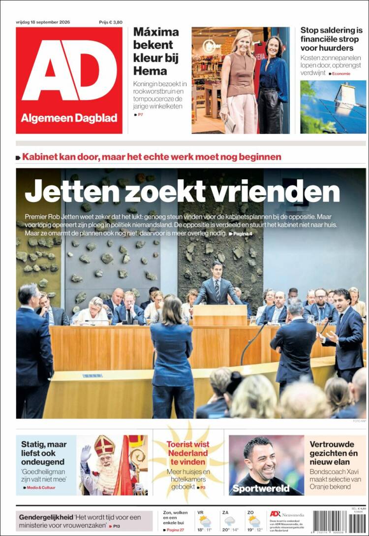 Portada de AD (Pa&iacute;ses Bajos)