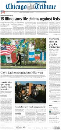 Portada de Chicago Tribune (USA)