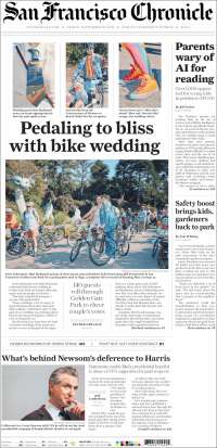 Portada de San Francisco Chronicle (USA)