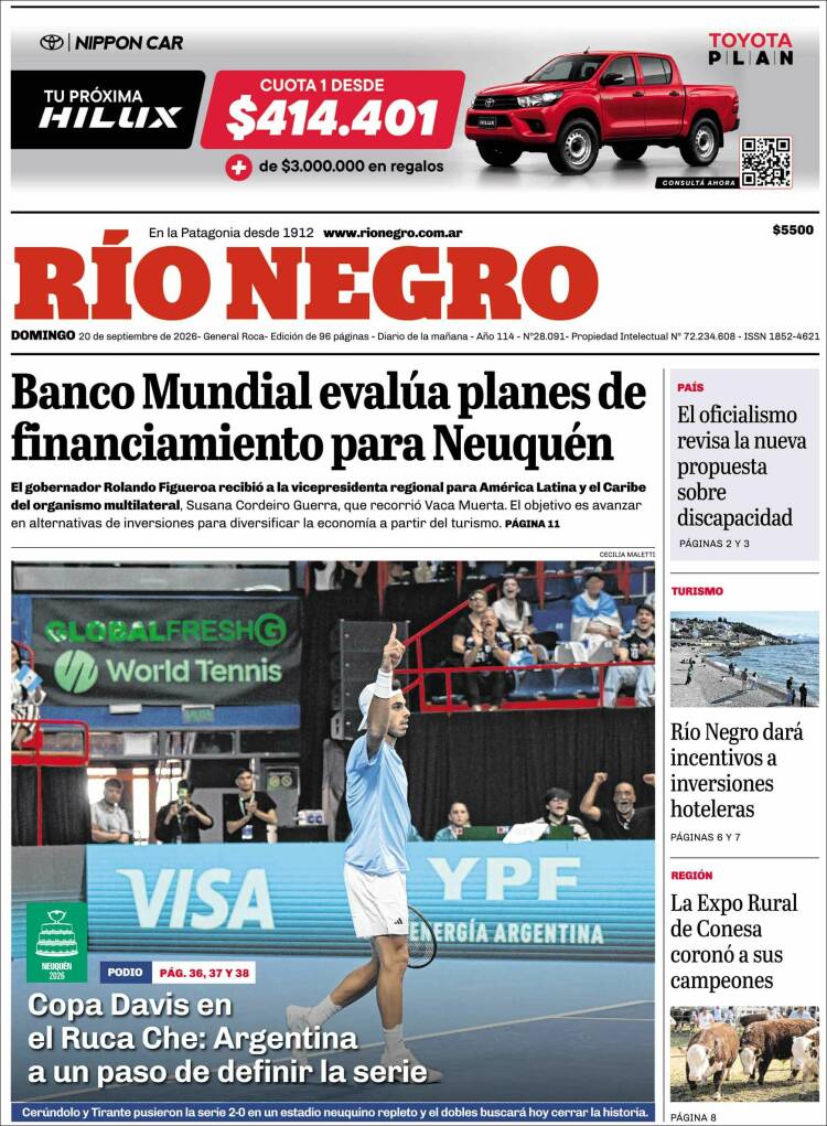 Portada de Rio Negro (Argentina)