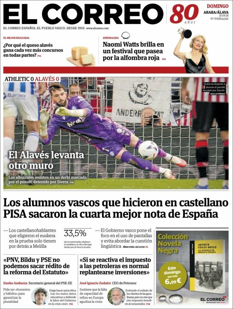 Portada de El Correo - Álava (Espa&ntilde;a)