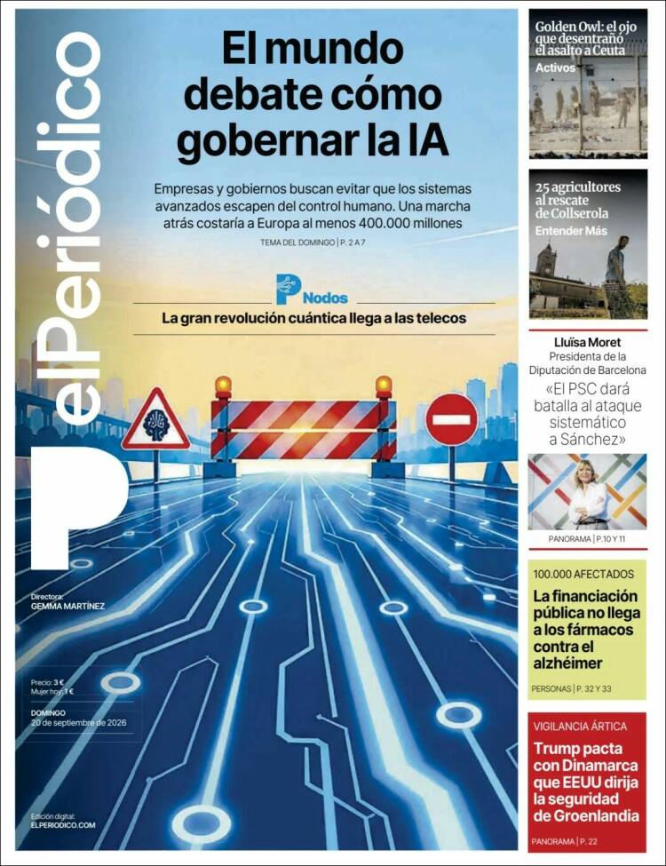 Portada de El Periódico (Espa&ntilde;a)