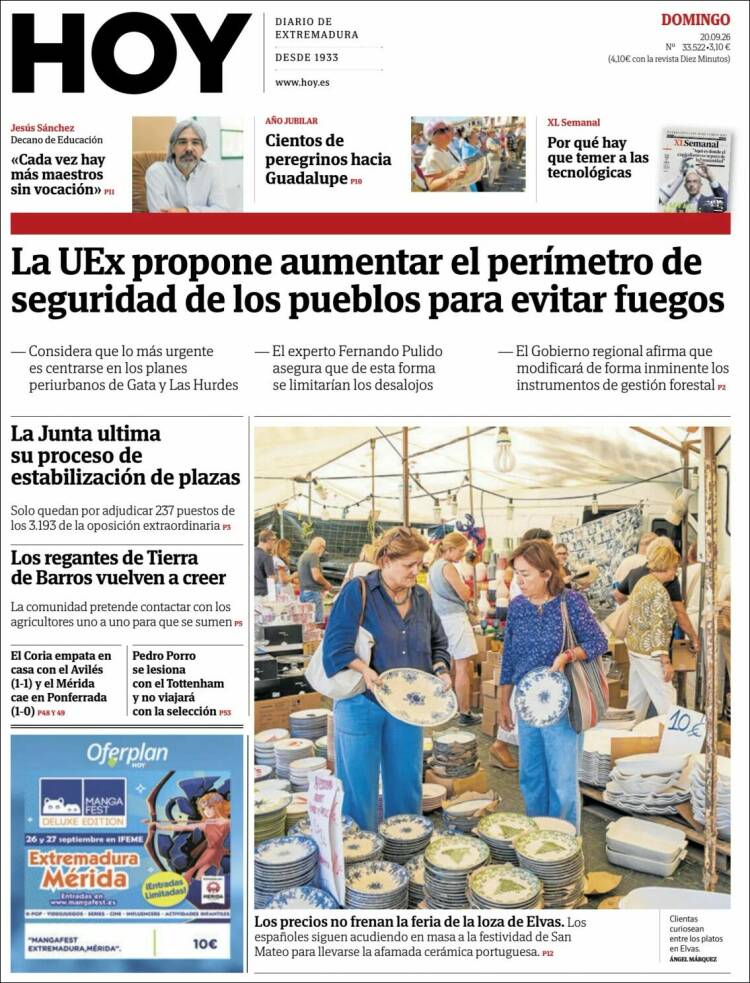 Portada de Hoy - Caceres (Espa&ntilde;a)