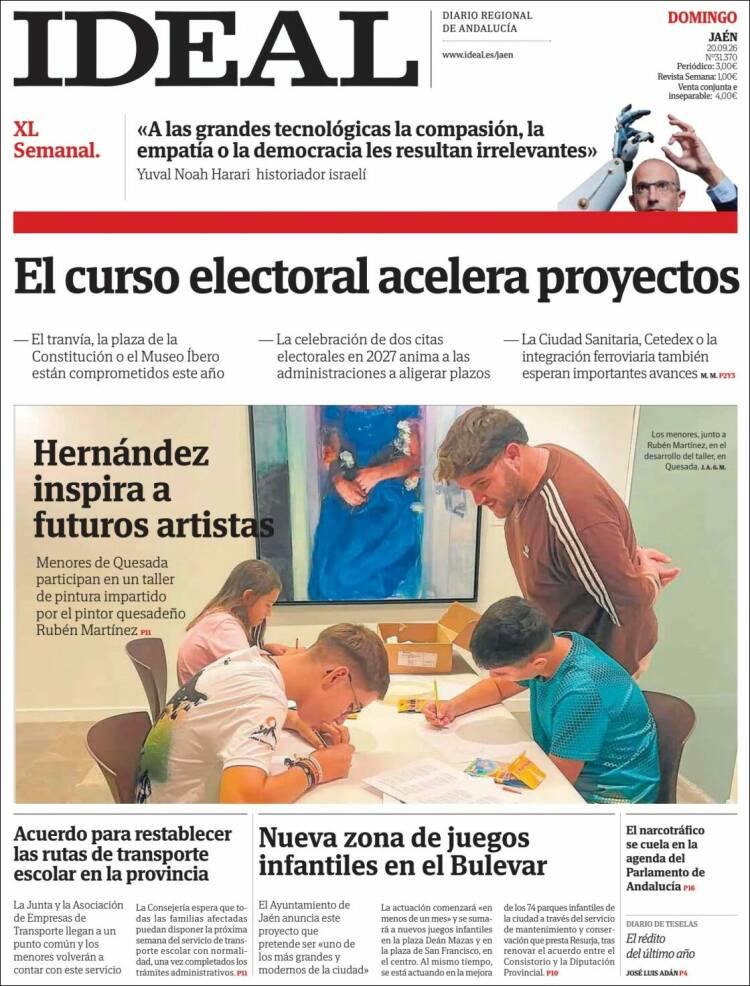 Portada de El Ideal de Jaén (Espa&ntilde;a)