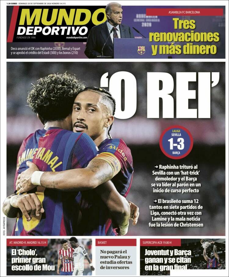 Portada de El Mundo Deportivo (Espa&ntilde;a)
