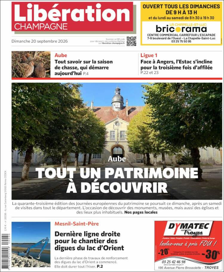 Portada de Libération Champagne (Francia)