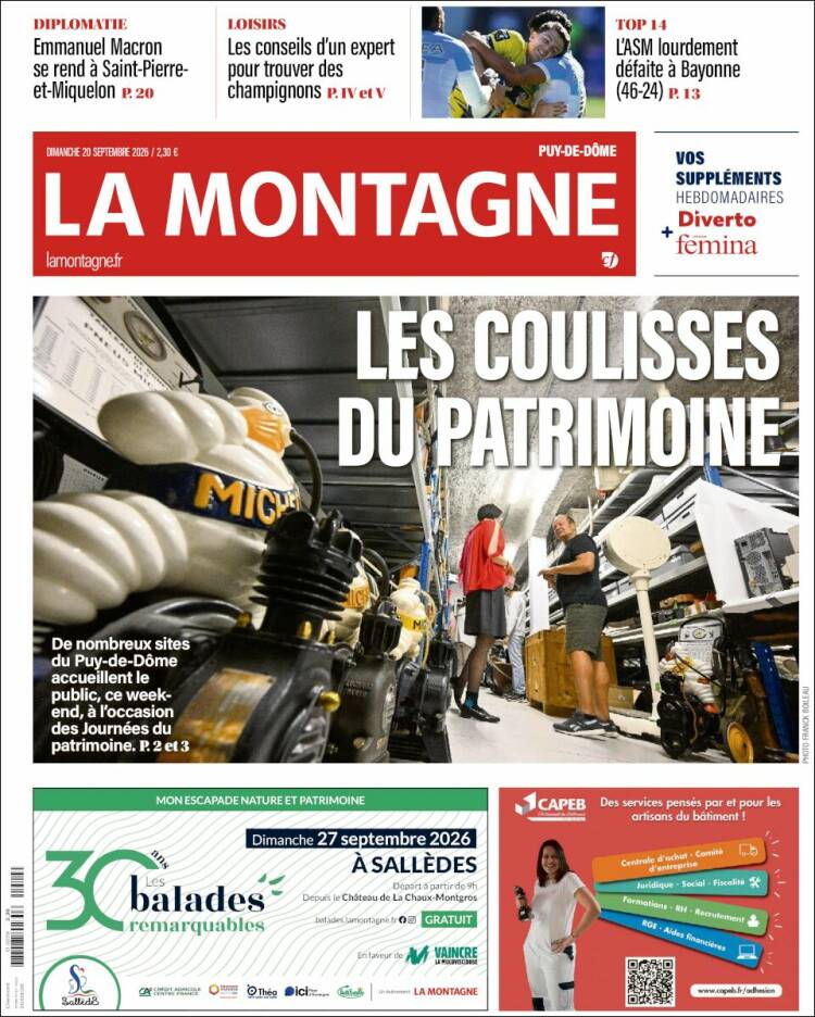 Portada de La Montagne (Francia)
