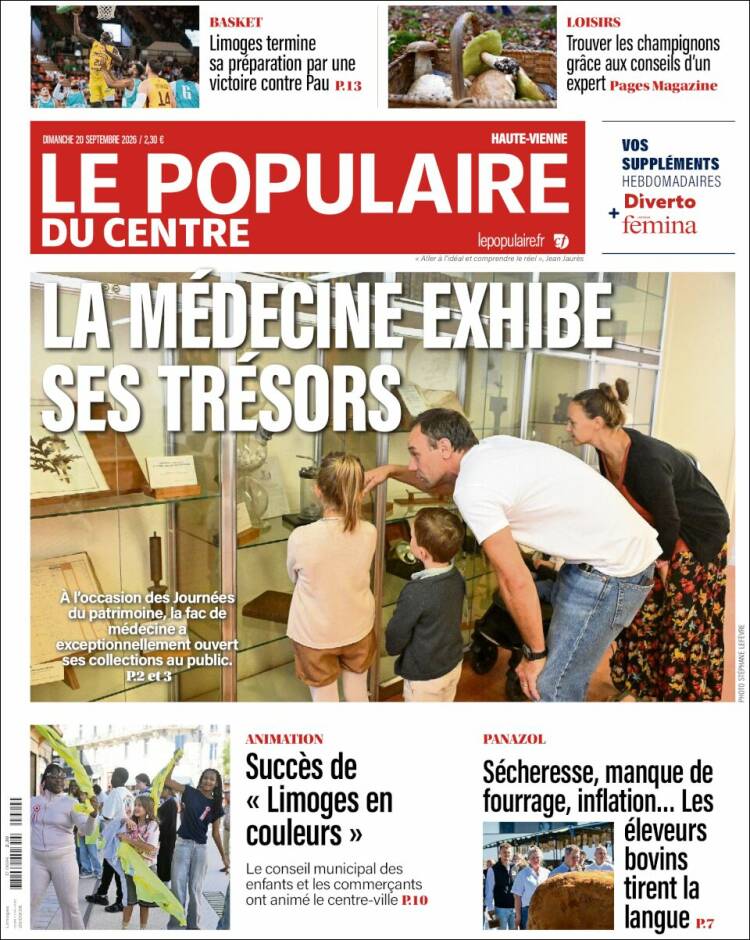 Portada de Le Populaire du Centre (Francia)